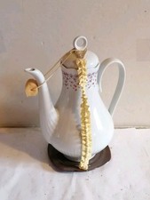 DDR Kaffeekanne Ilmenau Porzellan Untersetzer Dekoration Haushalt Kanne