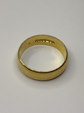 Ehering 22 kt massiv Gold