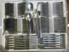 WMF Cromargan Bamberg 60 tlg. Menübesteck unbenutzt neuwertig Karton OHNE Deckel