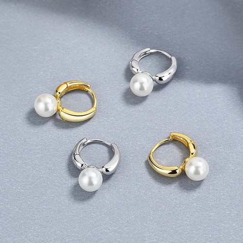 Creolen mit perle - mit,