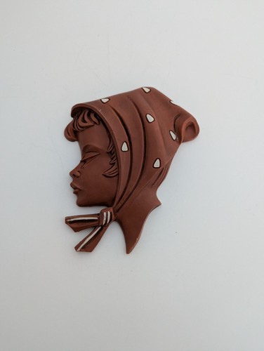 Wandmaske bakelit kopftuch - wandmaske,