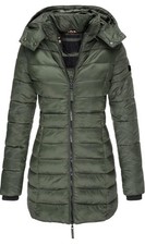 Khakigrüner Wintermantel