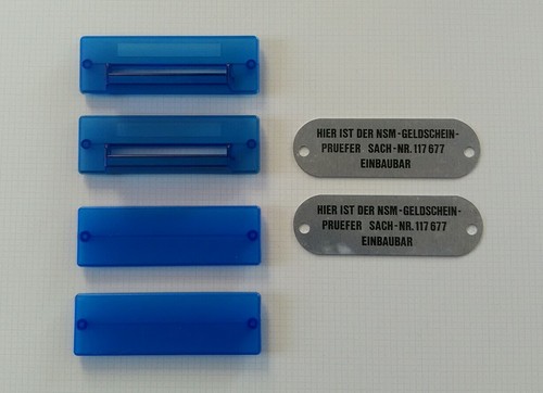 6er set euro akzeptor blende - set,