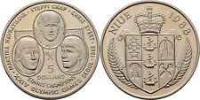 Niue 5 Dollar Tennis 1988 Olympiade 28,7 g Cu-Ni  Original Münze #SXK208