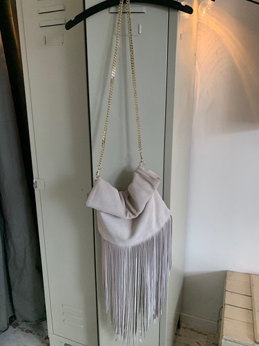 Ledertasche mit fransen - h&m,