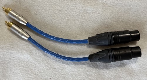 Adapter rca auf xlr - rca, end