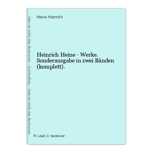 Heinrich heine werke - heinrich,