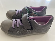 NEU Bama Schuhe Mädchen Gr. 30 Leder grau Sneaker NEU