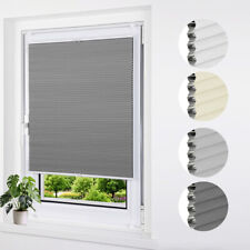 Wabenplissee ohne Bohren Verdunklung Thermo Plisseerollo Klemmfix Zweifarbig