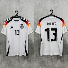DEUTSCHLAND 2024 2025 HOME FUSSBALLTRIKOT #13 MULLER ADIDAS TRIKOT GR. L