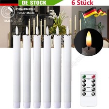 6Stück Led stabkerzen