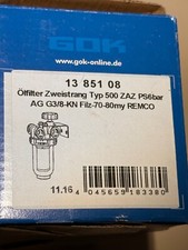 Heizölfilter GOK Zweistrangölfilter Öl Filter für Brenner Typ: 500 ZAZ  Remco 