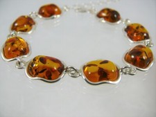 Bernstein Armband Silber