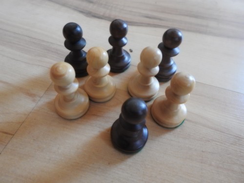 Vintage einzelne schachfiguren - vintage,