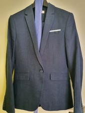 Anzug blau Jacket Gr 170, Hose Gr 158, Krawatte Konfirmation H&M neuwertig