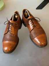 Allen Edmonds Lauderdale Mens Woven Cap Toe Dress Shoes Gr 44
