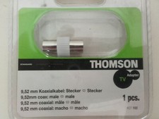 Thomson KOAX Stecker auf KOAX Stecker Adapter Antennen TV Verbinder Buchse 