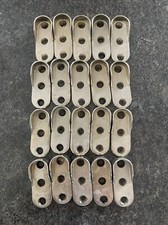 Chrom Oval Kleiderschrank Schiene Stütze hängende Endhalterungen 15 mm x 30 mm (20)