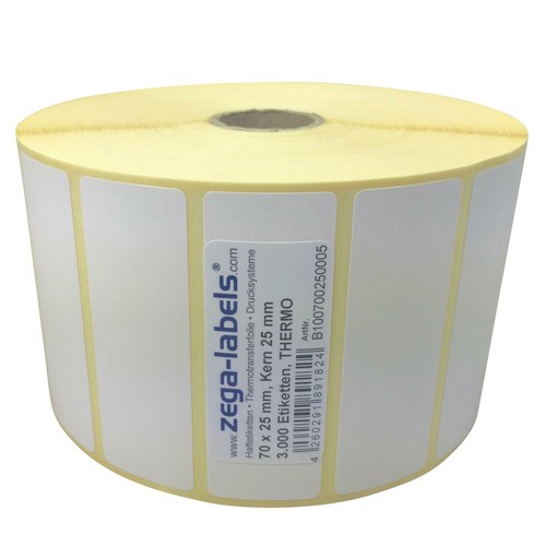 Thermo etiketten rolle 70 - -, x