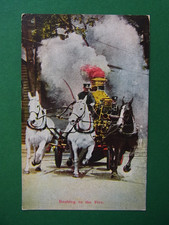 Ansichtskarte New York Feuerwehr/fire brigade Rushing to the Fire - 04505