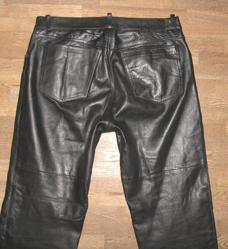 Gipsy herren lederjeans - lederjeans, /