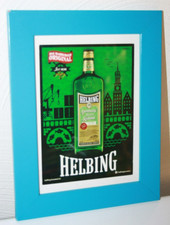 Helbing - Hamburgs feinster Kümmel - Hamburger Schnaps - Werbeschild