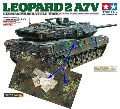 Tamiya leopard 2 a7v - leopard, full