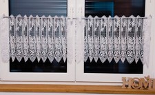 Bistrogardine hochwertige Spitze Scheibengardine 40 cm hoch