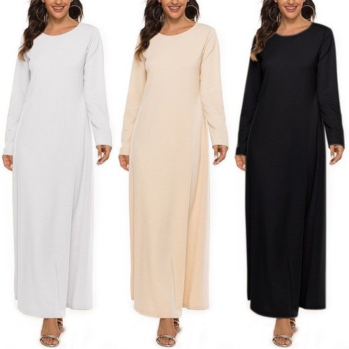 Langes bescheidenes maxikleid - langes,
