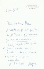 Jean COCTEAU - Signierter