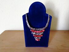 Collier Rot  Brautschmuck 45 cm +5cm auffällig Geschenk Top 