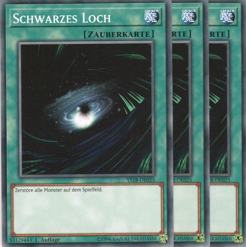 Yugioh schwarzes loch - 3x,