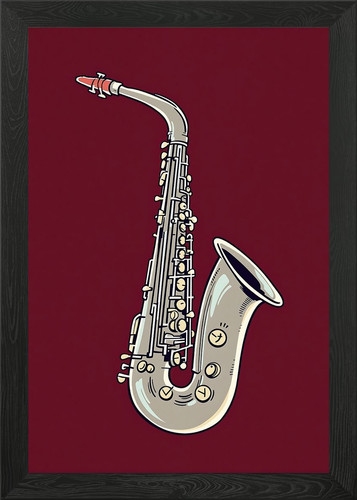 Saxophon illustration - saxophon,