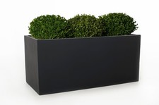 Pflanzkübel Blumenkübel Pflanztrog Fiberglas MAXI anthrazit 100 B-WARE