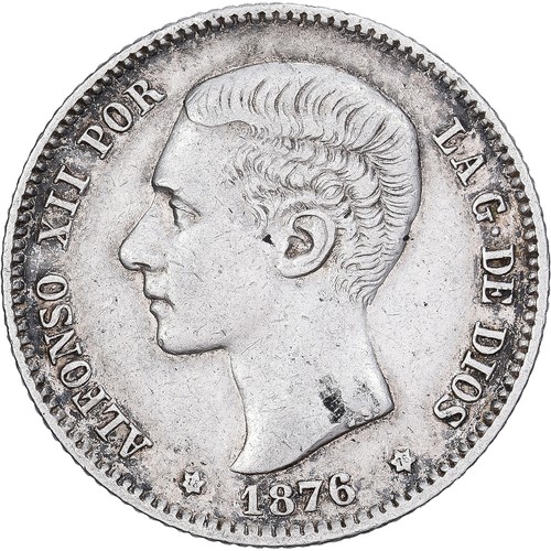 Spanien alfonso xii peseta - spanien,, xii,