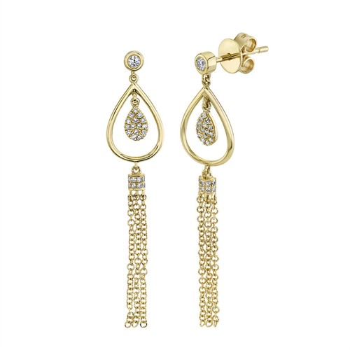 14k gelbgold diamant - gelbgold, fransen