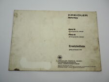 Kreidler Flory MF 12 13 Mofa Ersatzteilliste Ersatzteilkatalog ab BJ 1976