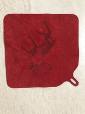 Topflappen Leder Elch Original aus Schweden Kiruna