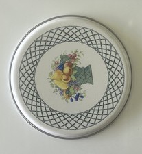 Villeroy & Boch Basket Emaille Herdplatten Abdeckung Vintage 1980er Jahre