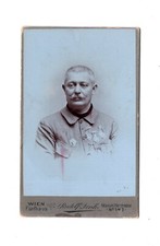 CDV Foto K.u.k. Soldat mit vielen Orden / Auszeichnungen - Wien 1900er