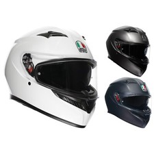 AGV Motorrad Helm K3 Solid - Integralhelm mit Sonnenblende und Pinlock®-Scheibe