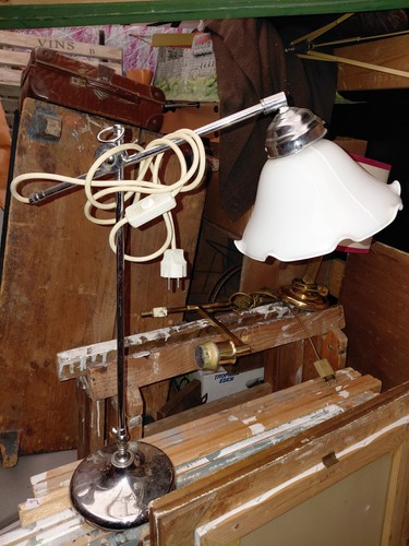 Lampe tischlampe glasschirm - lampe,