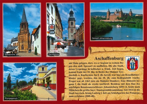 Aschaffenburg main - ak,