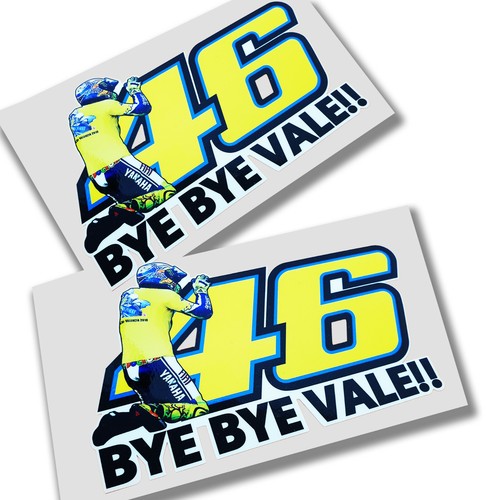 Rossi bye vale sticker - bye,