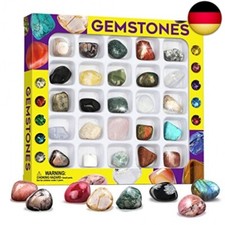 Edelsteine Edelsteinsammlung für Kinder - Sammeln 25 Kleine Steine - Mitgebsel