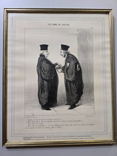 Lithographie Honore Daumier (1808-1879) Karikatur - les gens de justice nr. 8