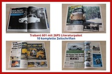 Trabant 601 mit 26PS Literaturpaket - 10 komplette Zeitschriften