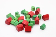 Monopoly Häuser aus Holz