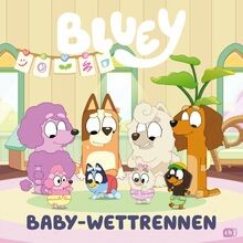Bluey baby wettrennen - bluey,