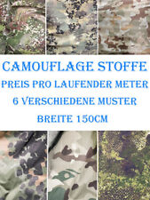 Camouflage Stoffe aus Baumwollgemisch, Tarnmuster, Bundeswehrstoffe, Armeestoff,